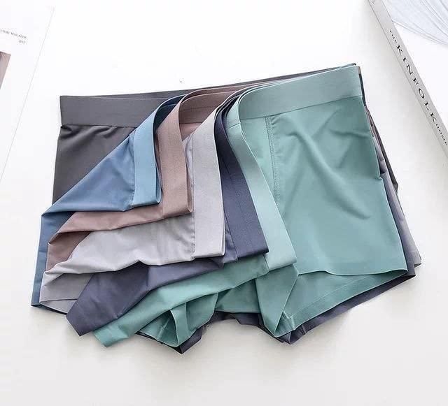 Men's Ice Silk Briefs Boxers (Pack of 3) Assorted Design