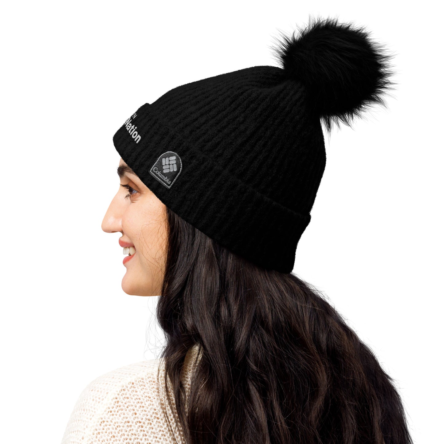 Columbia pom-pom beanie