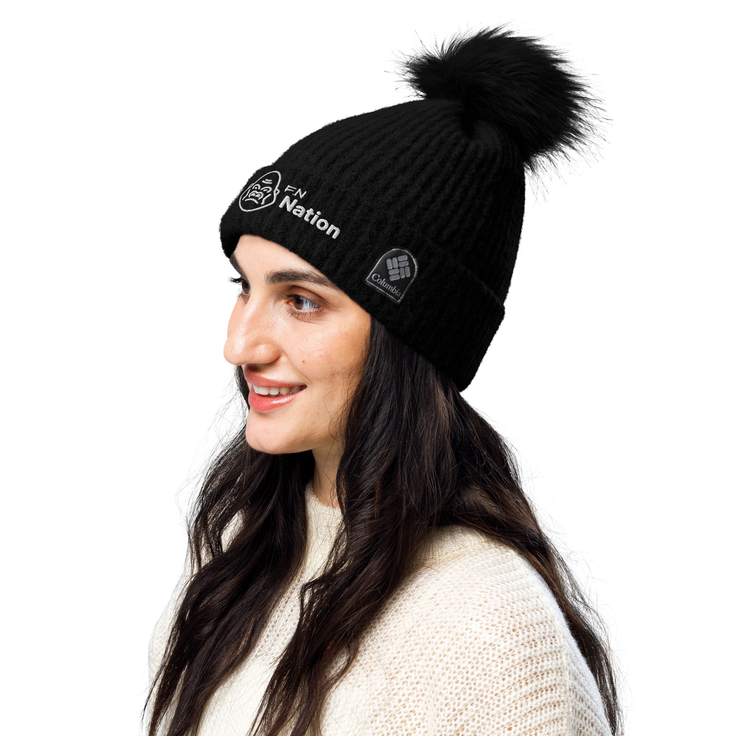 Columbia pom-pom beanie