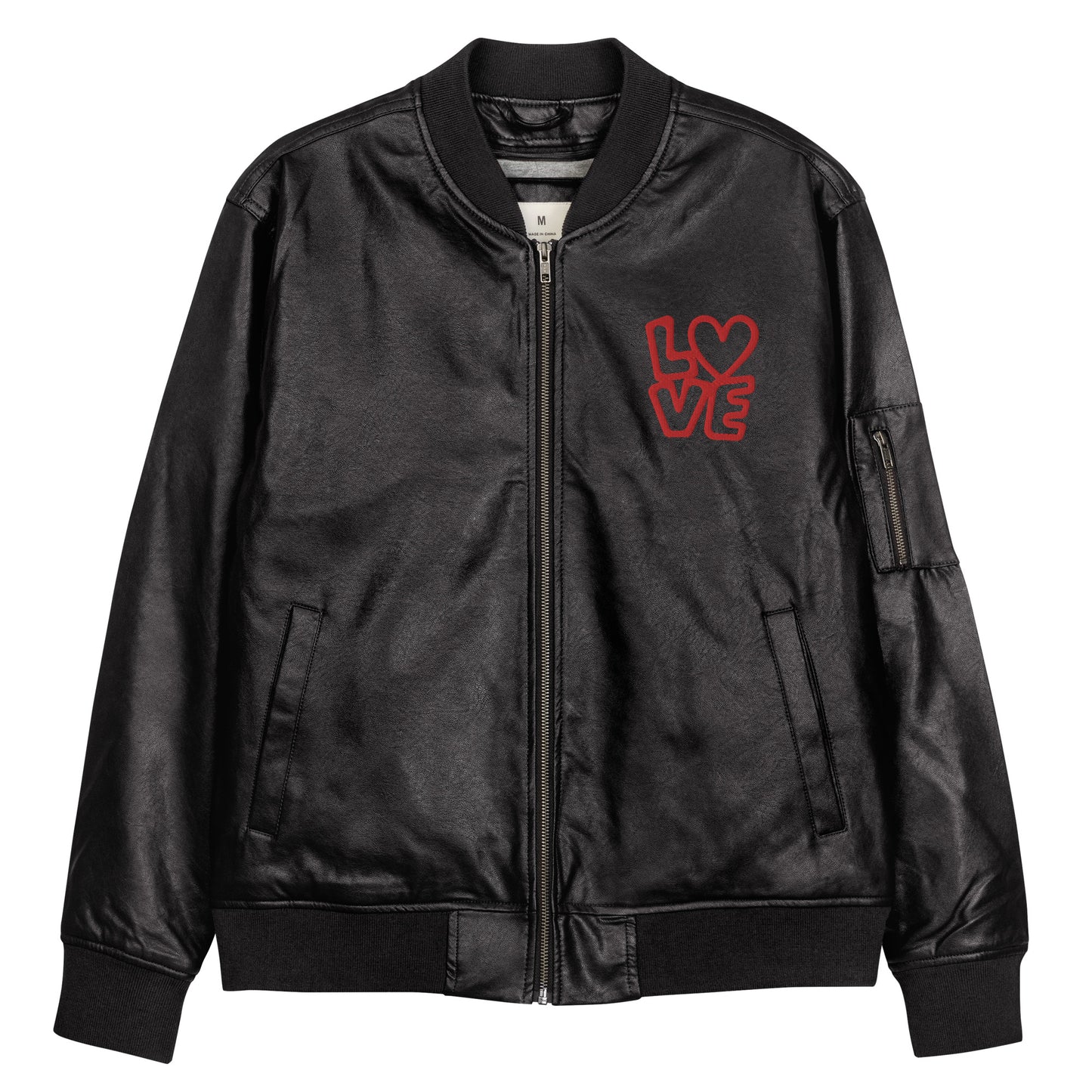 Freak Nation Leather Bomber Jacket