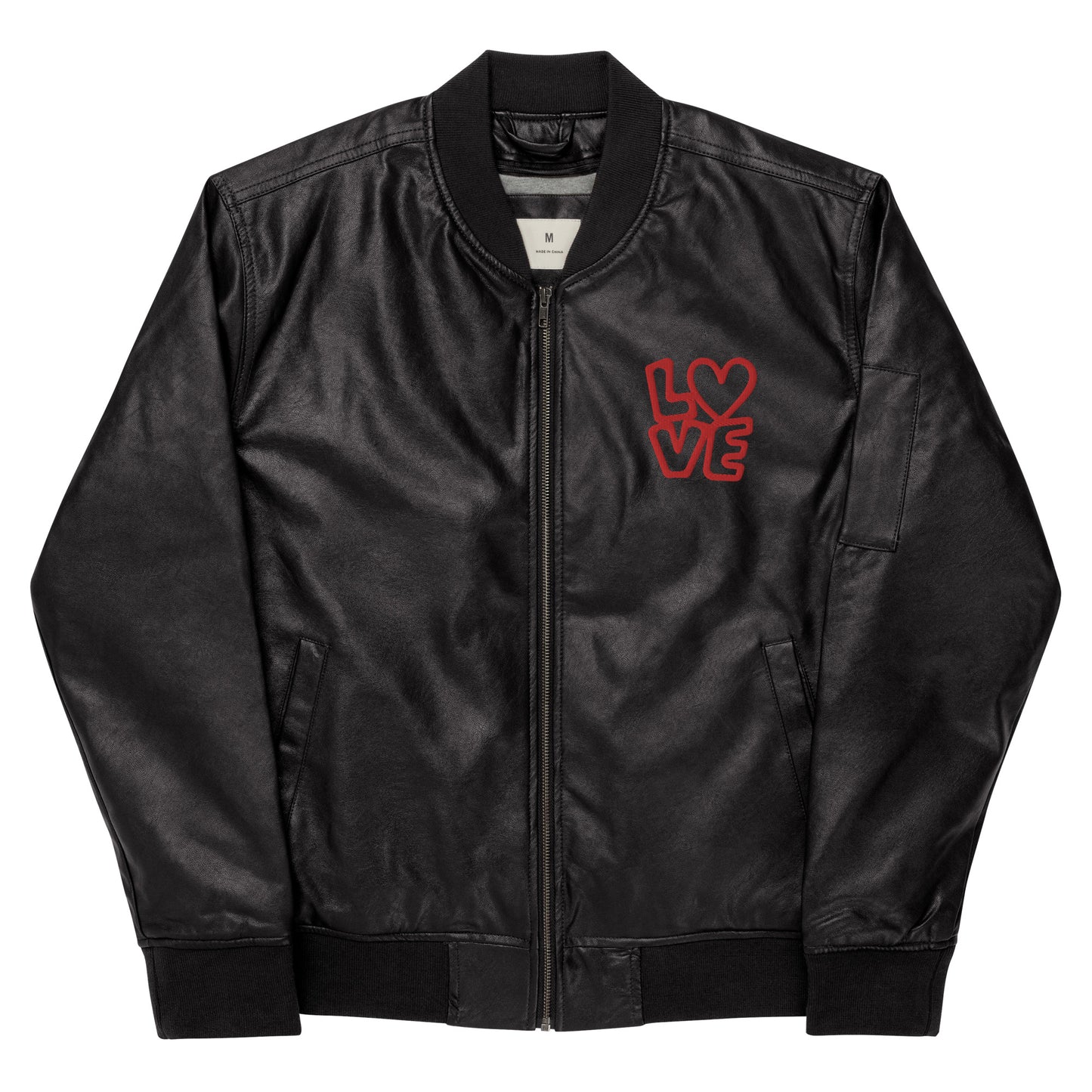 Freak Nation Leather Bomber Jacket